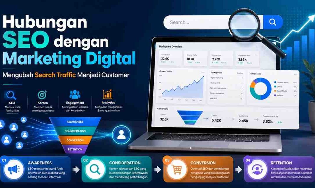 Hubungan SEO dengan Marketing Digital Strategi Mengubah Search Traffic Menjadi Customer