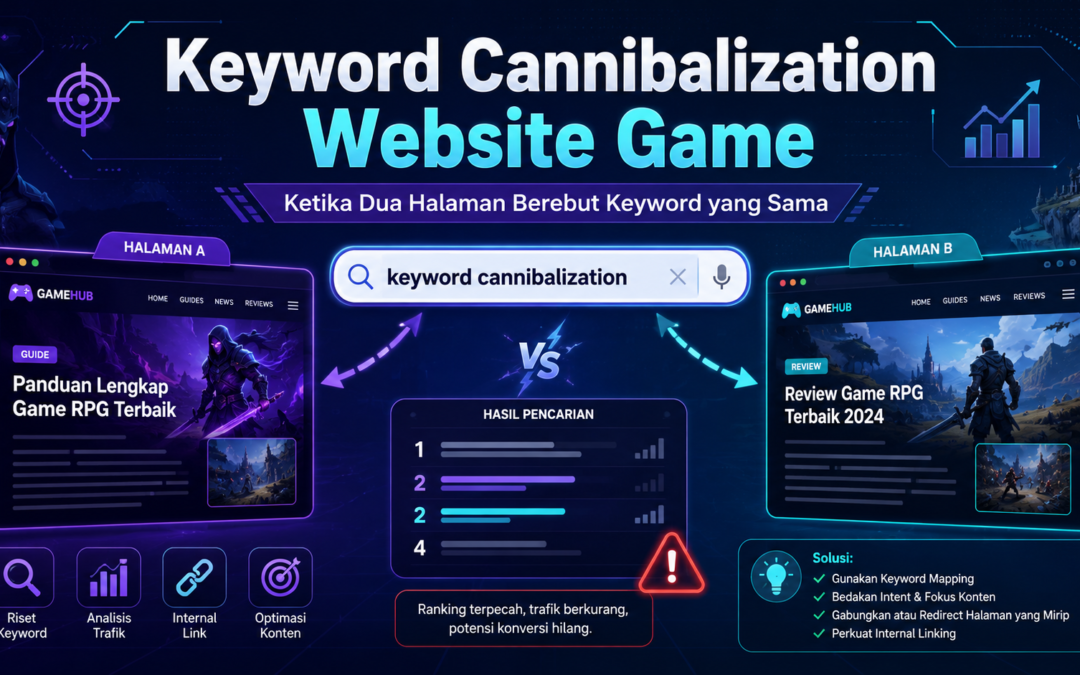 Keyword Cannibalization Website Game Ketika Dua Halaman Berebut Keyword yang Sama