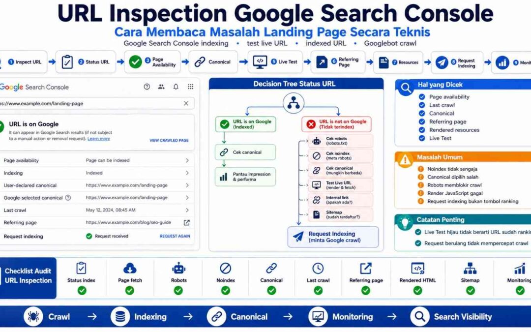 URL Inspection Google Search Console: Cara Membaca Masalah Landing Page Secara Teknis