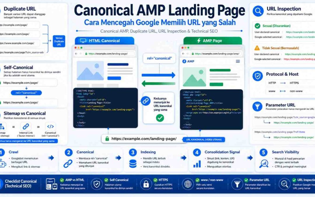 Canonical AMP Landing Page Cara Mencegah Google Memilih URL yang Salah